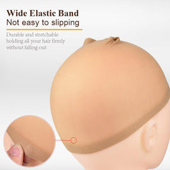 MORGLES Wig Caps soft breathable fabric keeps scalp cool during wear.