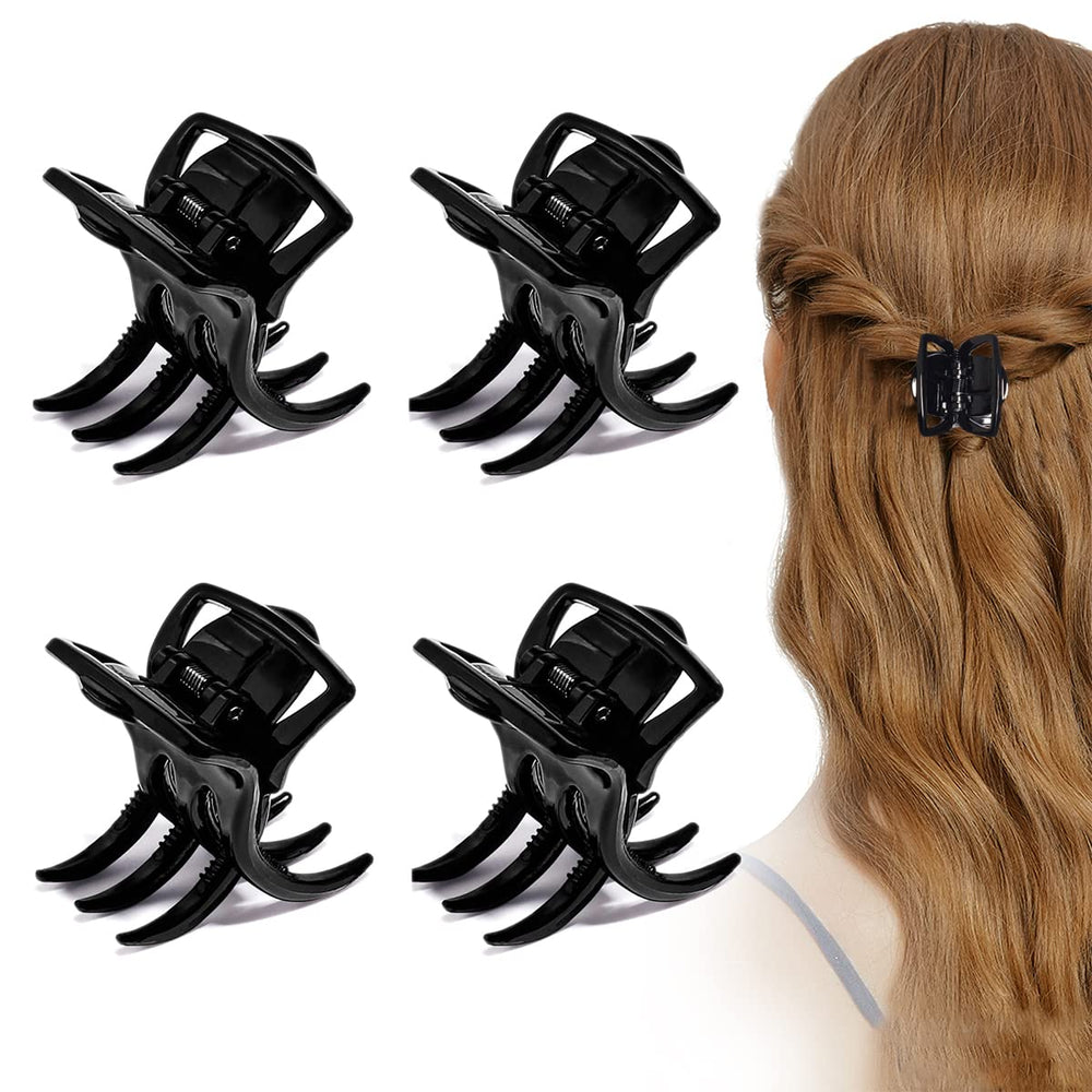 Morhom big-size hair claw clip in black grips thick hair securely for daily wear