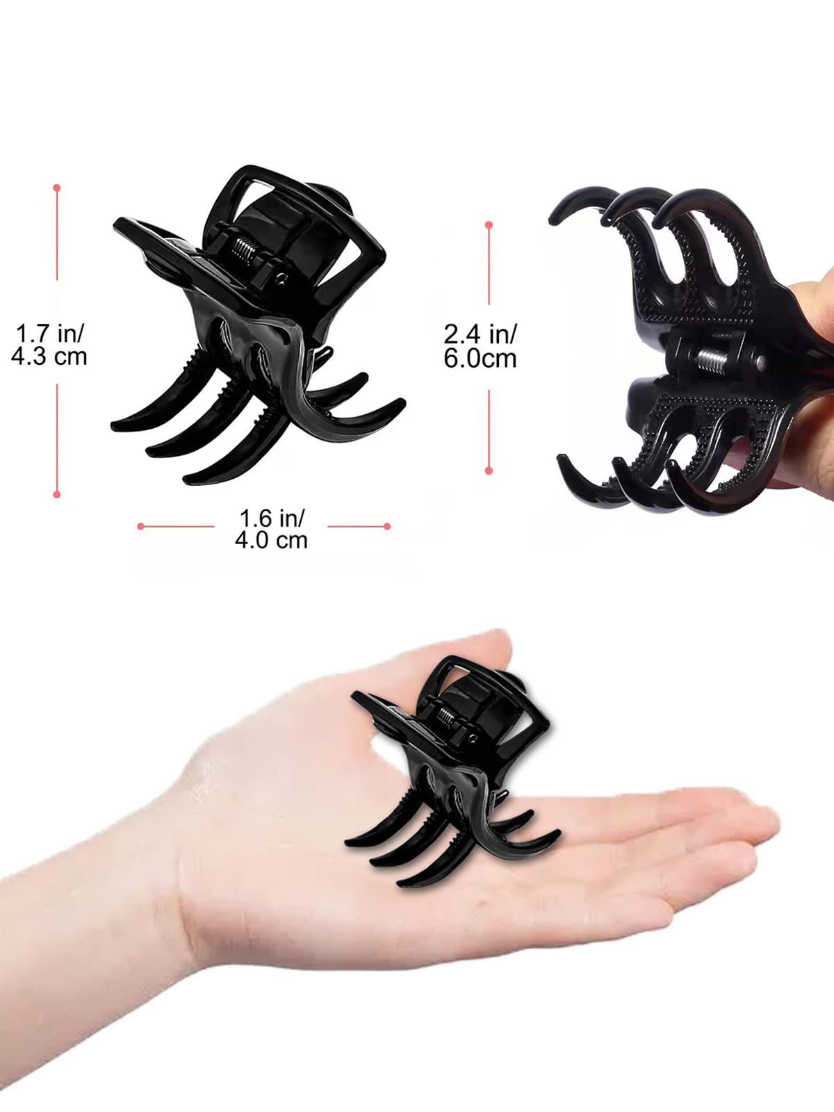 Morhom easy-use hair clip keeps hair away from your face during chores, workouts, and makeup
