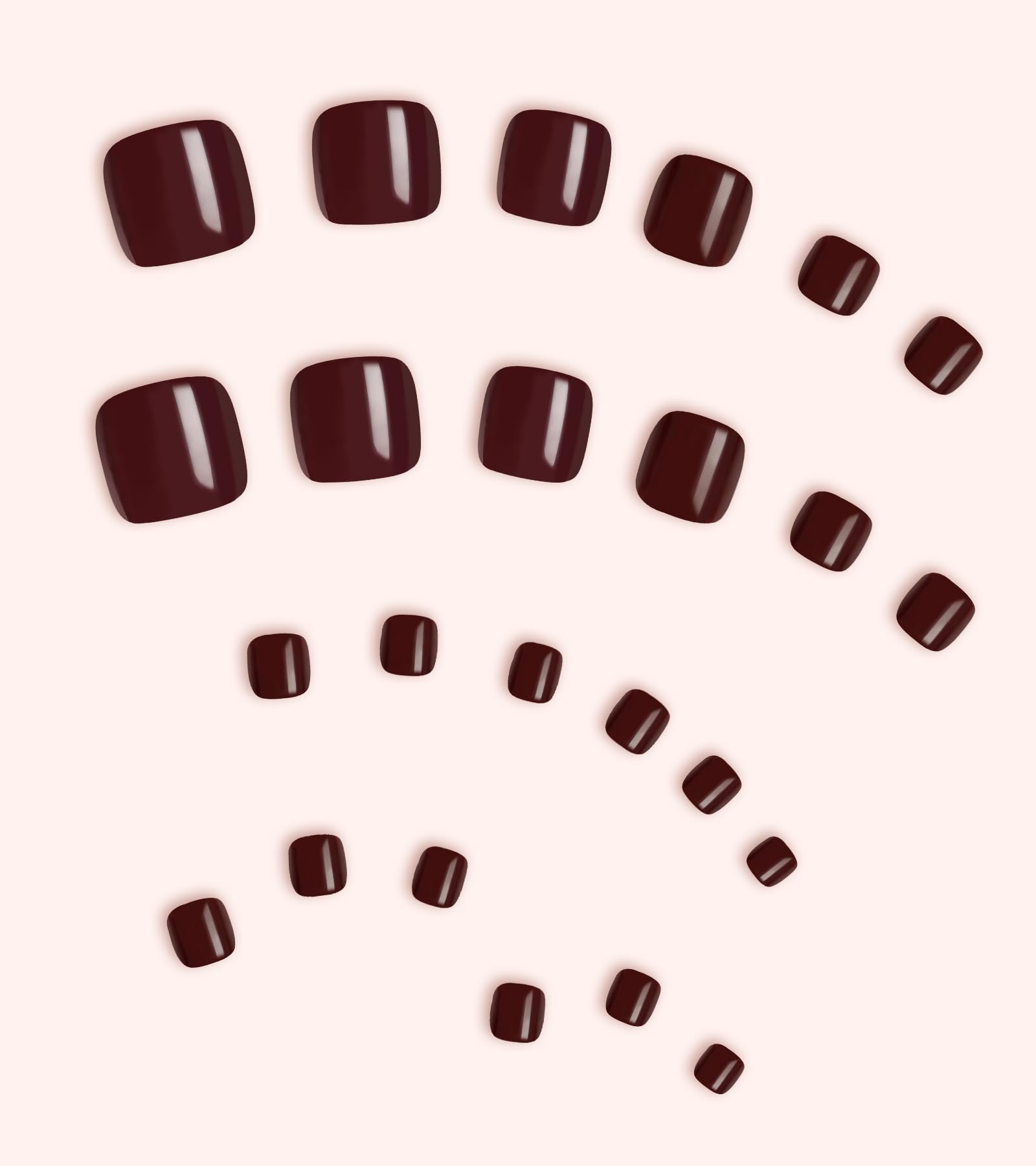 Morily 12-sizes chart image helps selecting the best-fit toenails