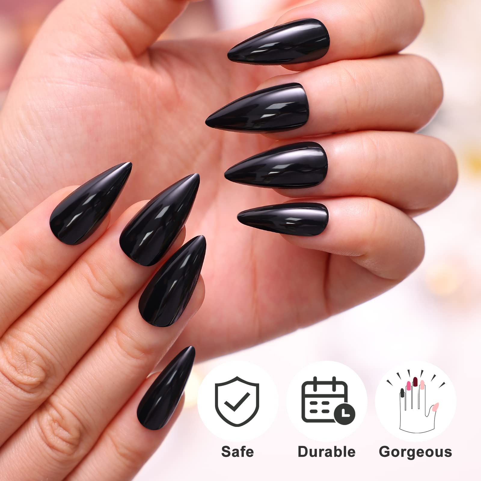 Morily packaging displays 12 sizes to ensure a precise finger fit.