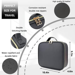 MORMID waterproof leather makeup case designed to protect cosmetics on the go.