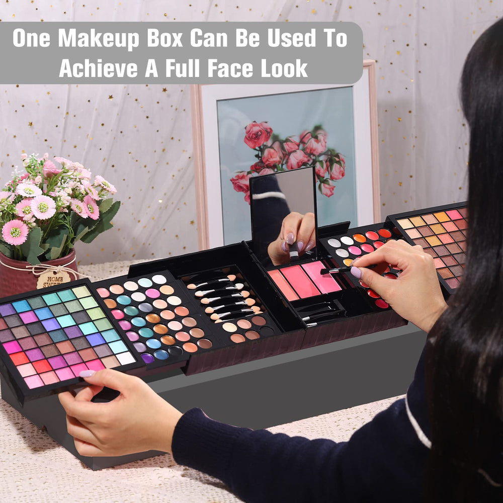 MORNECA 177 Colors built-in mirror supports makeup sessions anywhere