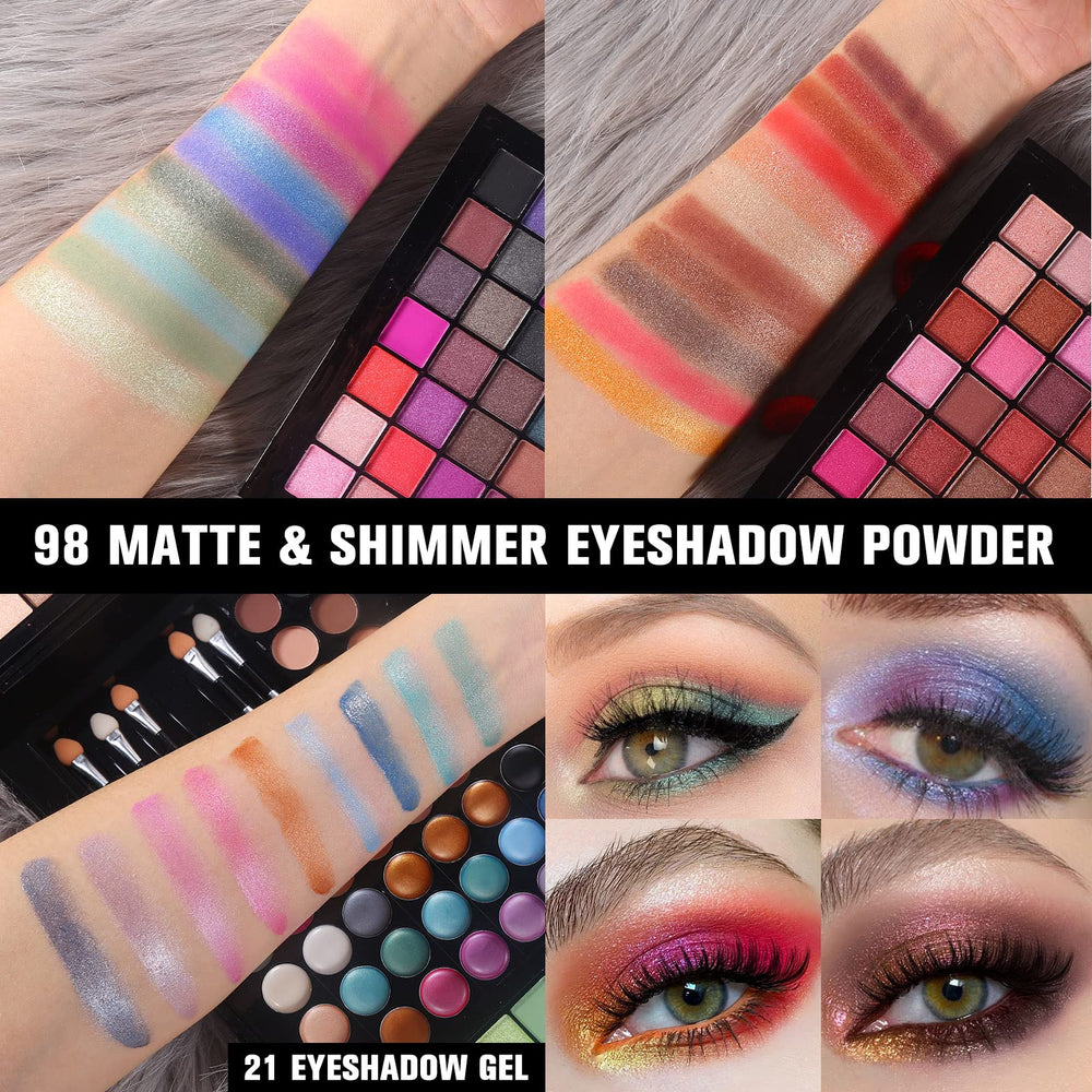 MORNECA 177 Colors eyeshadow powder blendable texture enables seamless transitions