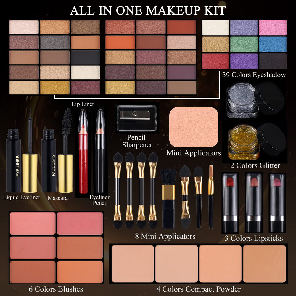 Morneca eyeshadow-palette close-up with 39 shades for versatile looks.