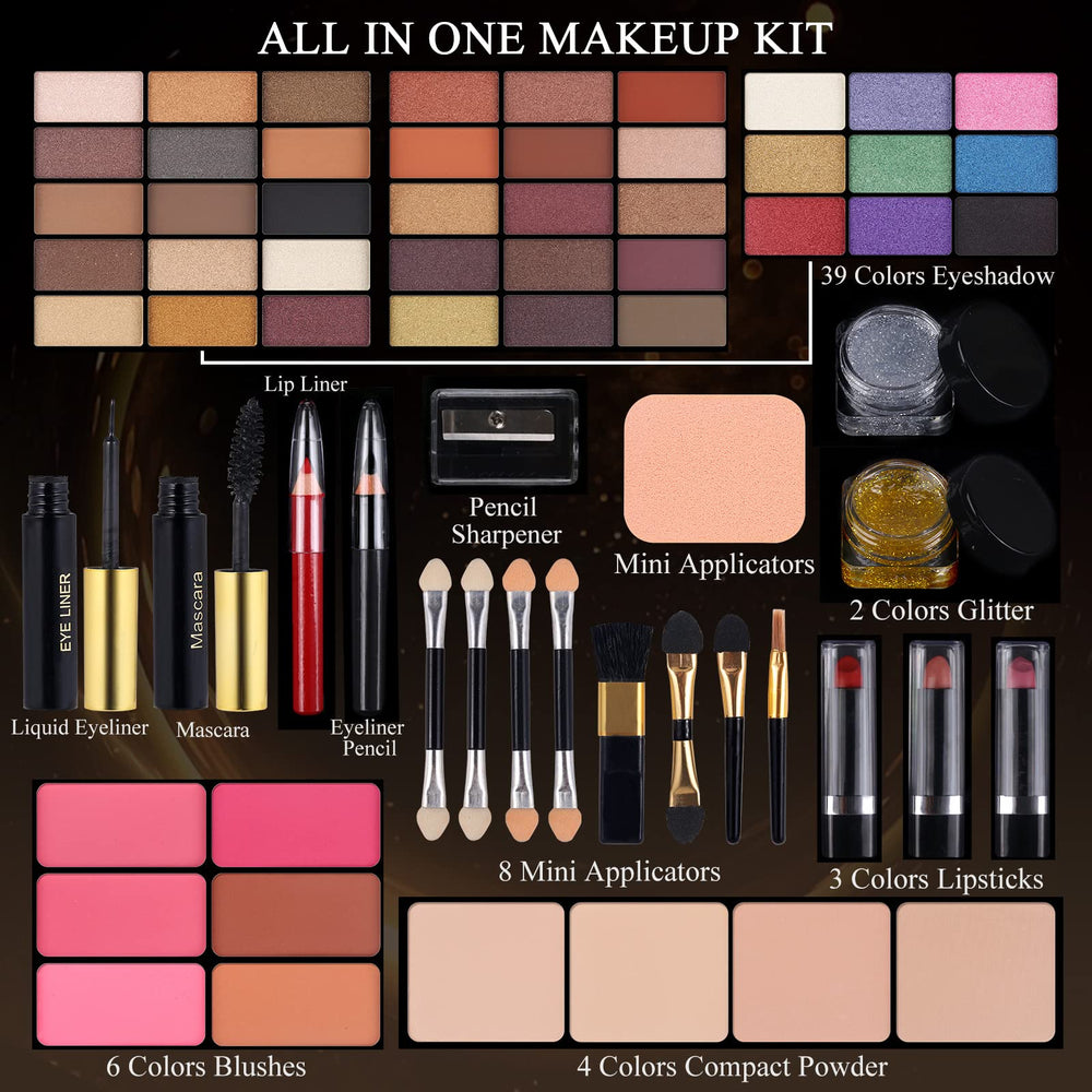 MORNECA makeup kit built-in mirror helps precise application during travel