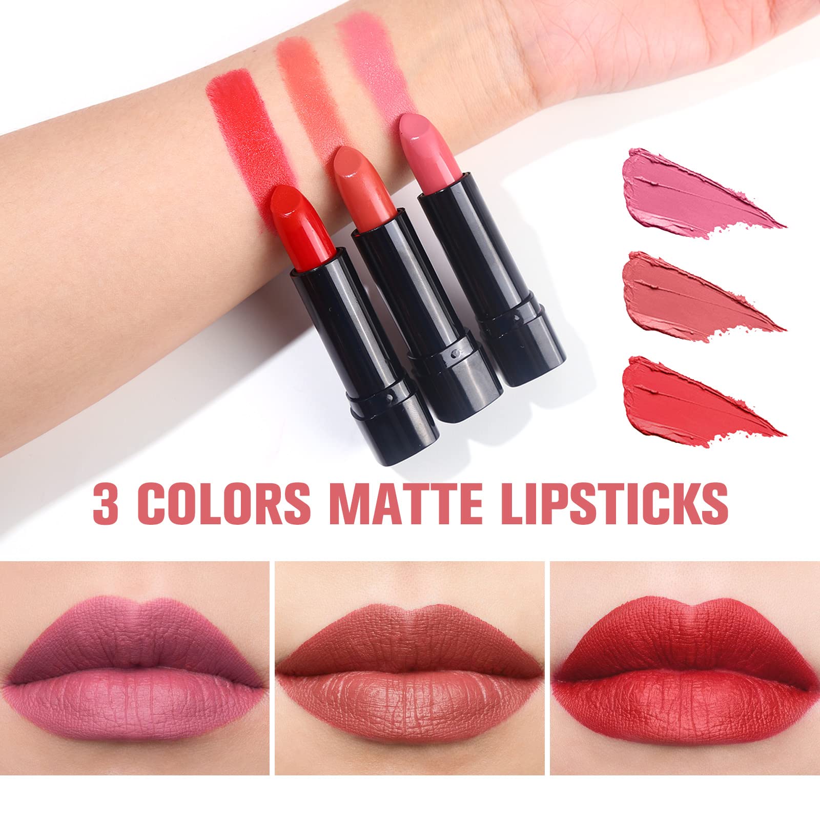 MORNECA lipstick row adds color pops with rich pigment for bold lips