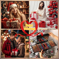 MORNECA makeup sets eye shadows close-up shows shimmering pastels and matte hues for day-to-night looks