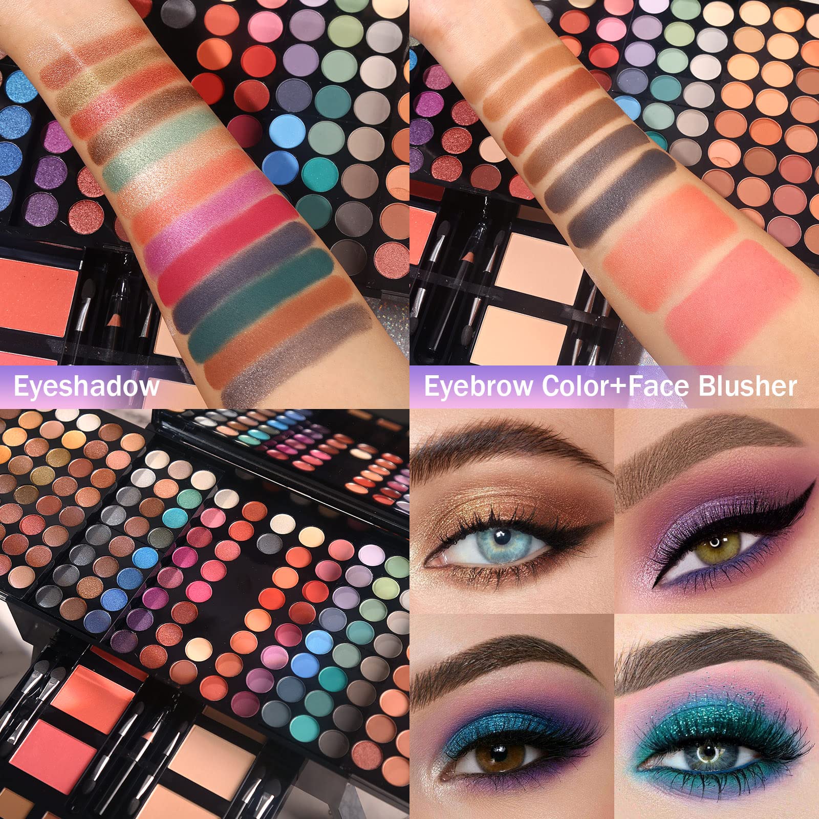 MORNECA makeup sets full-size mirror highlights built-in viewing aid
