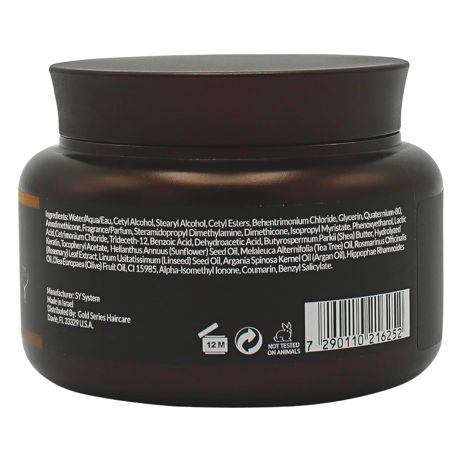 Moroccan Gold Series Treatment Mask argan oil application image highlights nourishing repair