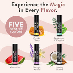 Moroccan Magic peppermint eucalyptus lip balm tube with cooling lip care