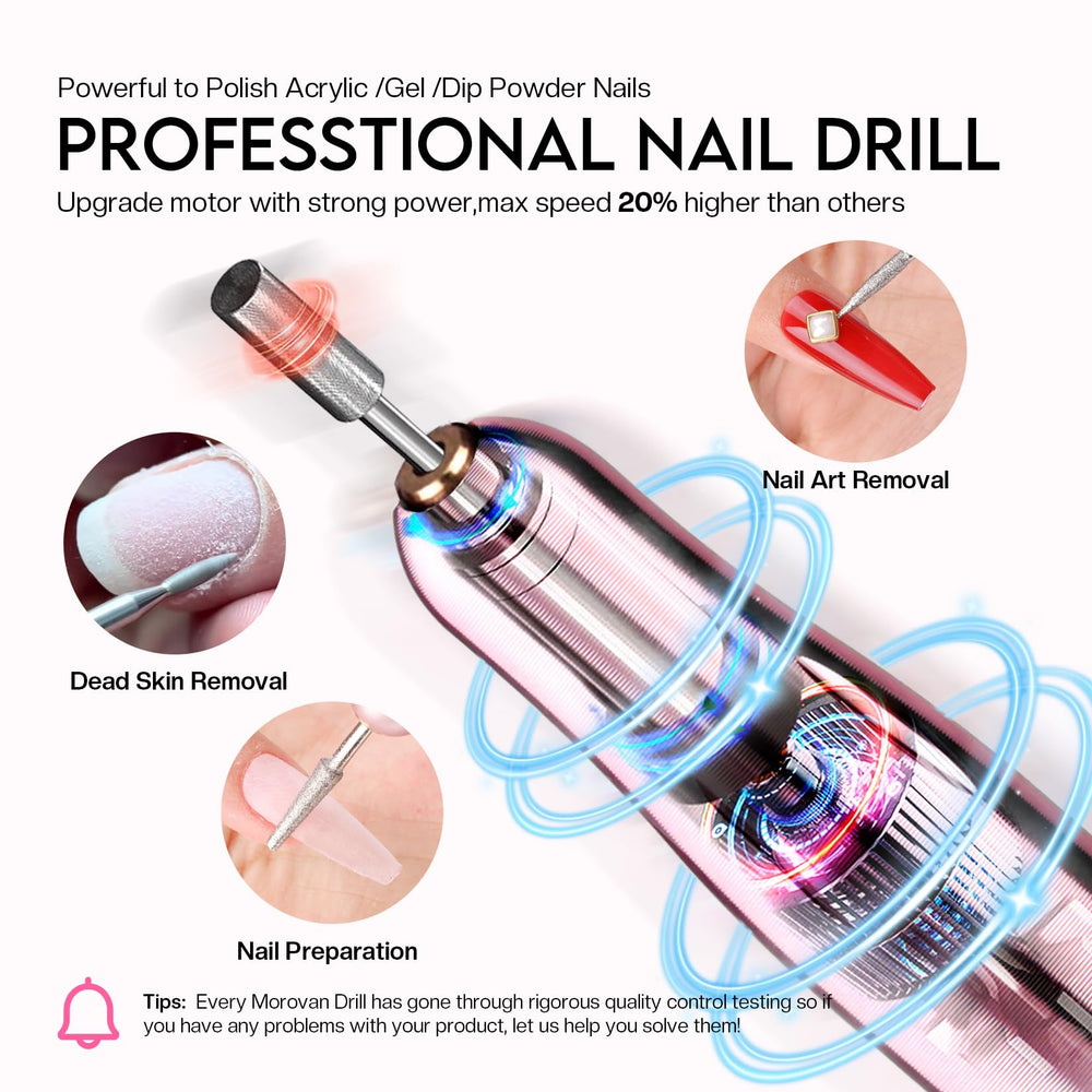 Morovan acrylic powder clear pink white for stunning nail art applications.