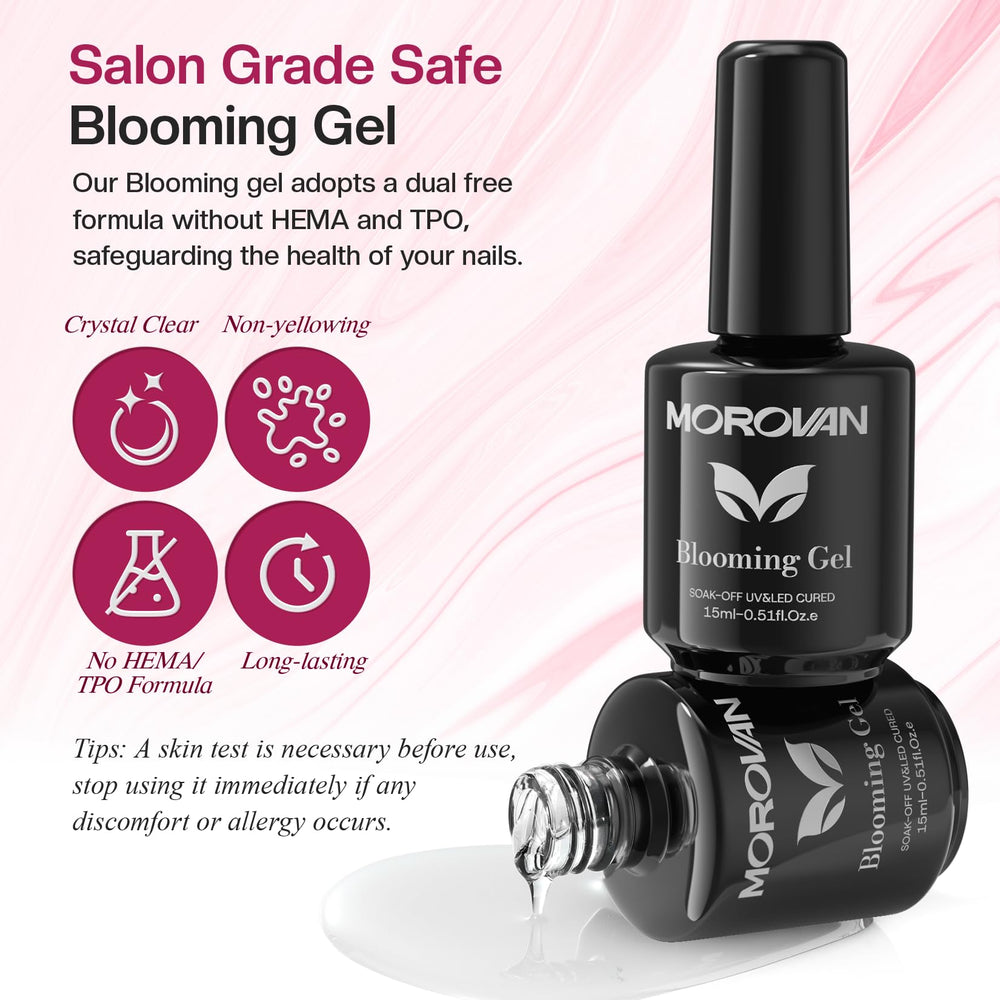 Morovan Blooming Gel under UV-LED curing delivers fast high-gloss finish