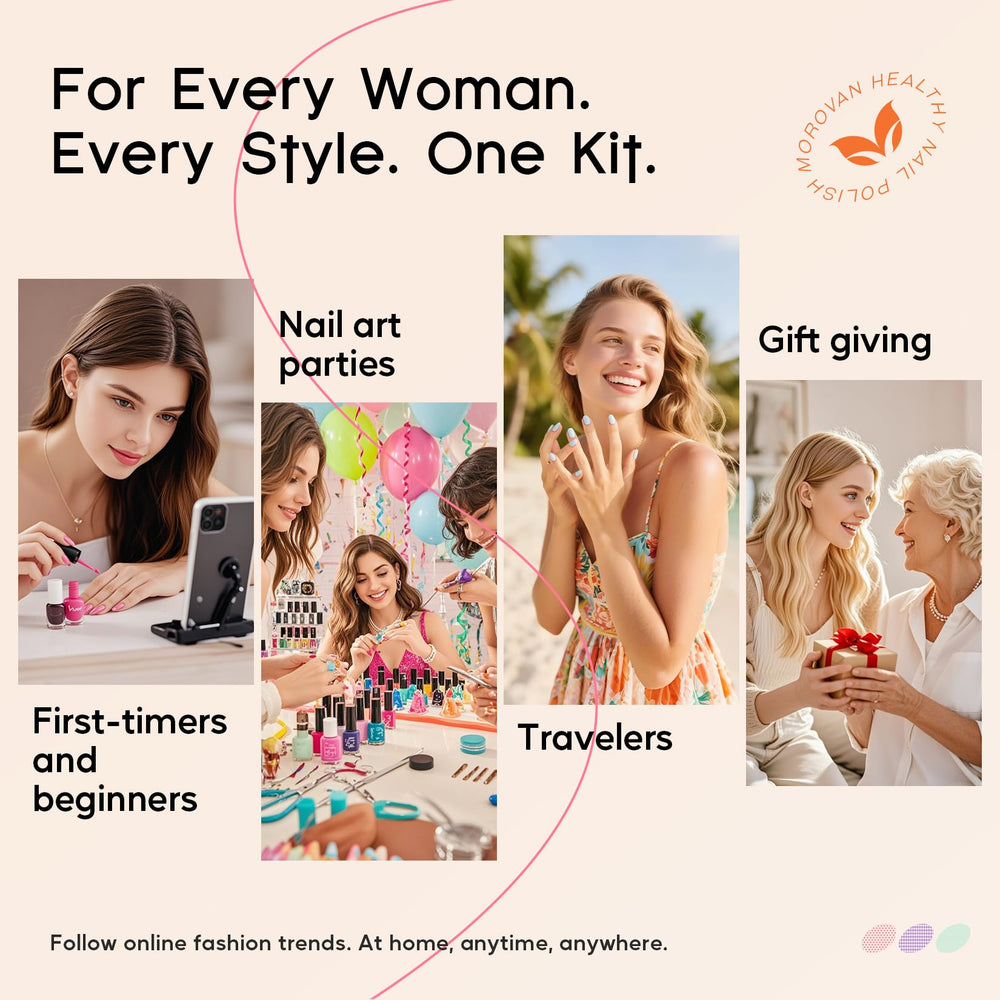 Morovan complete DIY set provides everything for at-home manicures