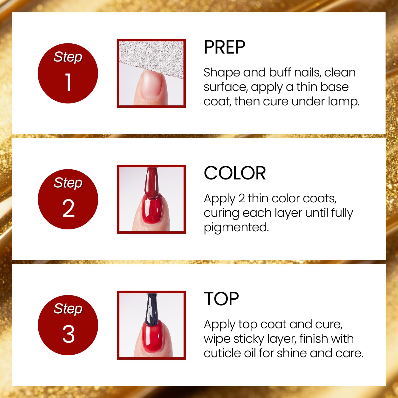 Morovan gel nail polish set bottle and brush detail highlights easy application and clean finish