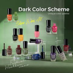 Morovan green glitter nail polish swatch highlighting festive shimmer