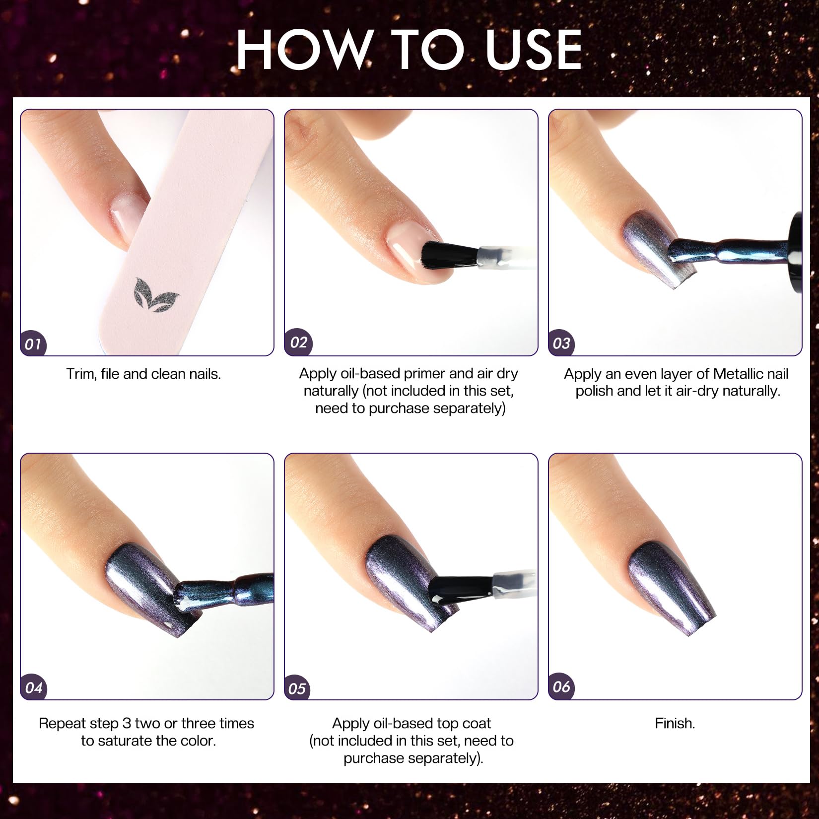 Morovan holographic pigments catch light for shifting metallic shimmer effects.