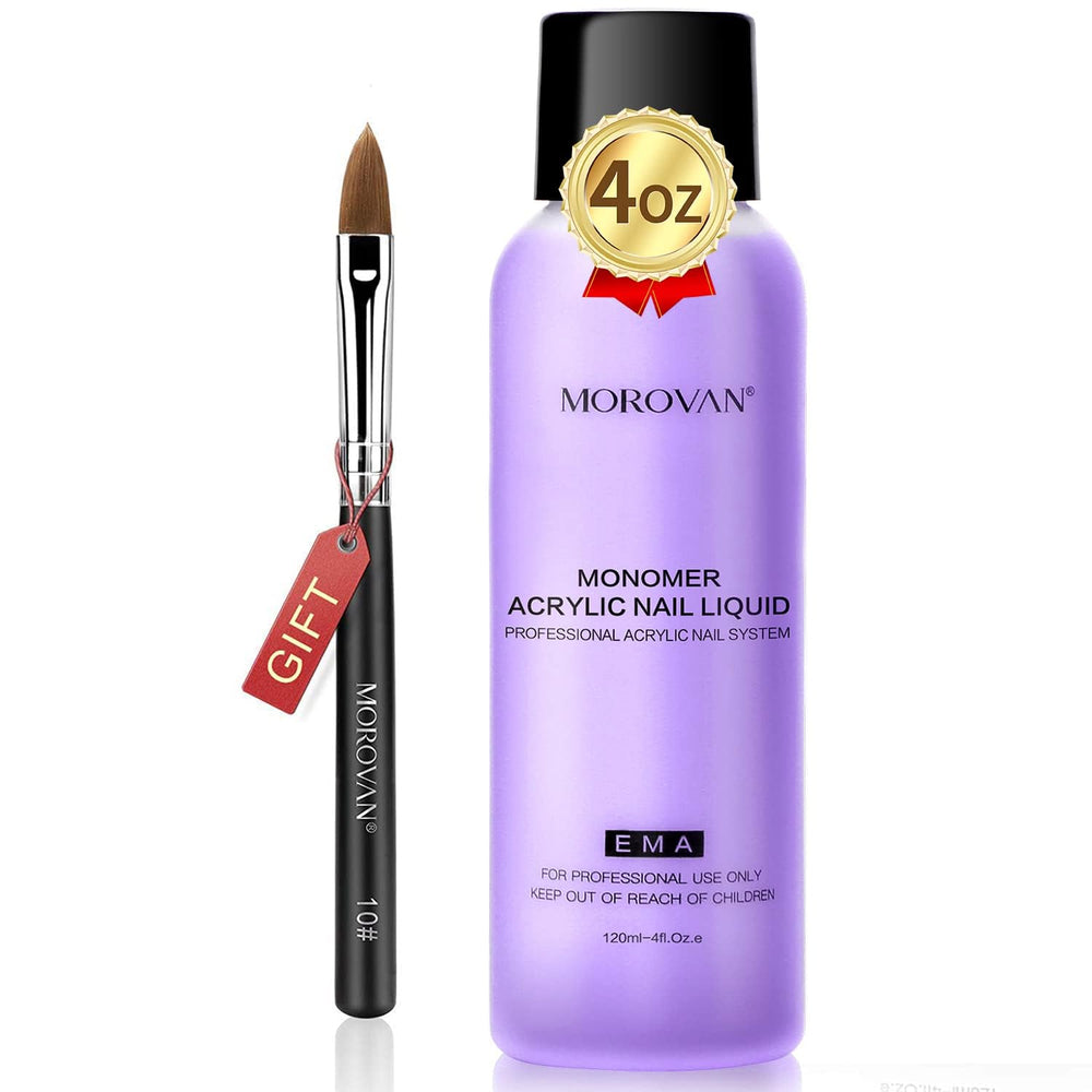 Morovan monomer 4oz bottle for smooth acrylic applications and durable finishes