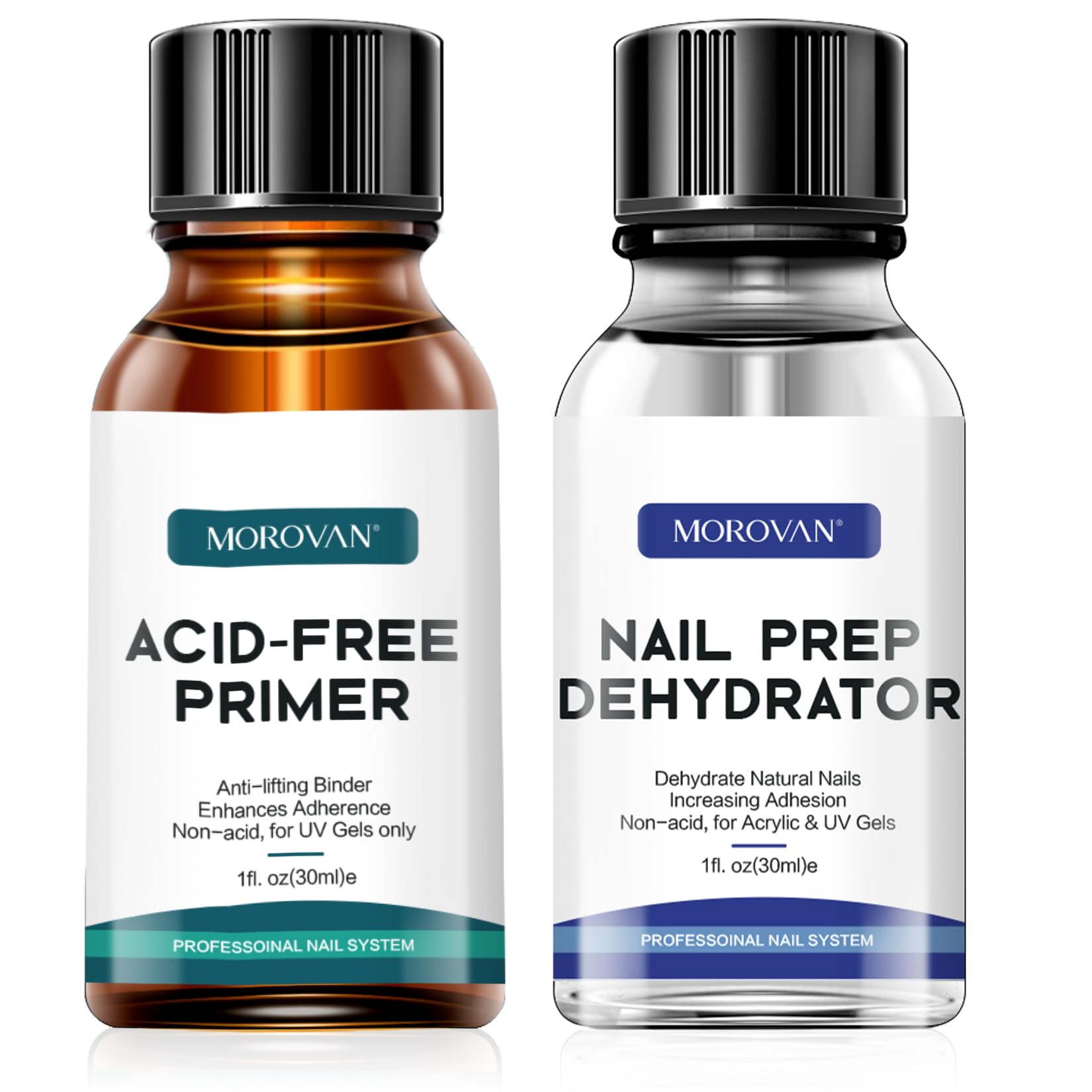Morovan nail dehydrator 1oz bottle for prep oil removal