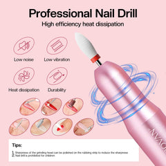 Morovan nail drill system with adjustable speed enables precise shaping and efficient removal.