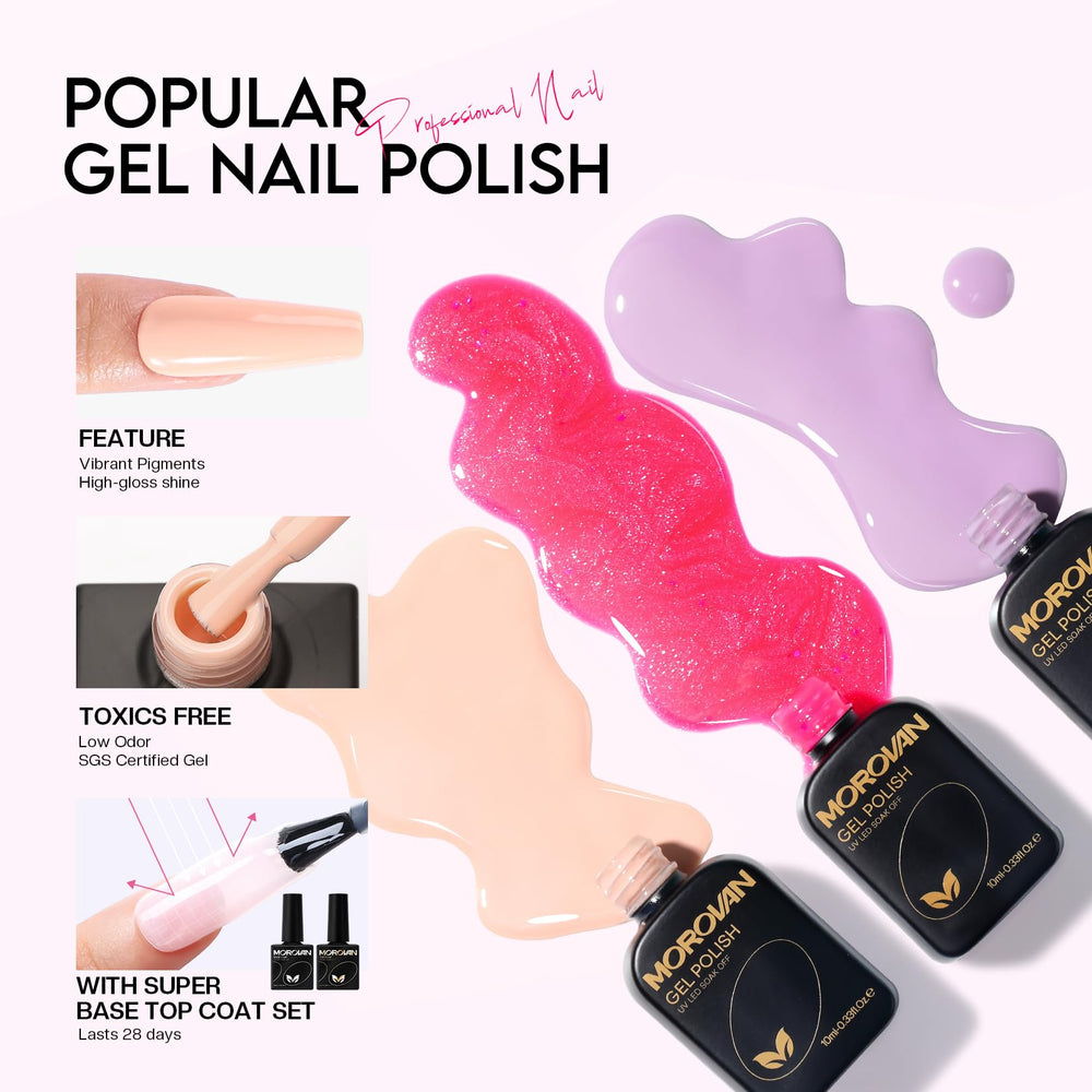 Morovan nail manicure tools ensure a professional finish for every nail.