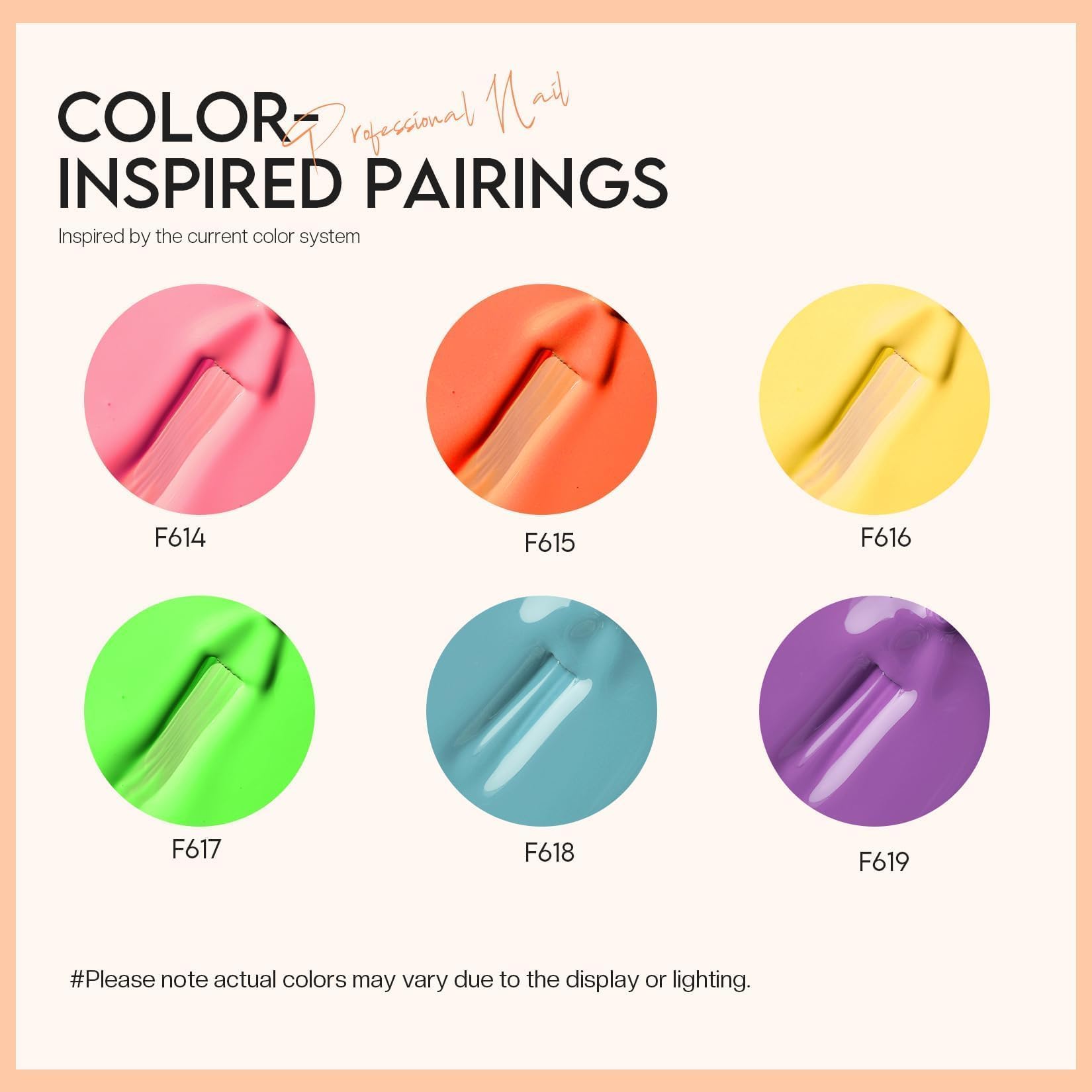 Morovan neon nail polish set color ideas emphasizes mix-and-match for summer styles.