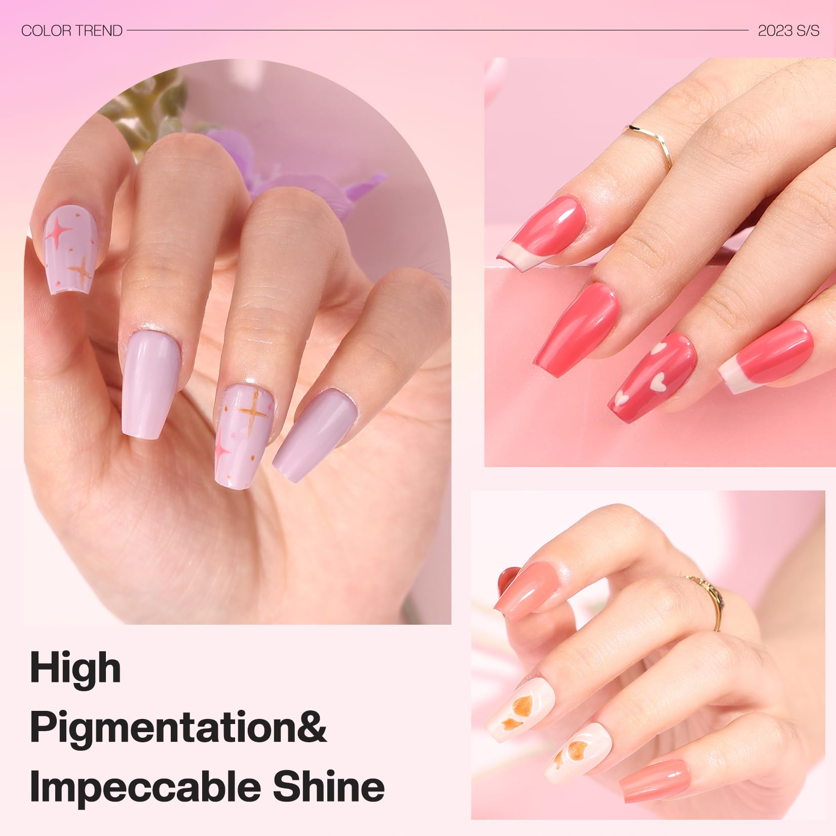 Morovan Rose Nail Polish Set travel-friendly kit showcased in compact case.