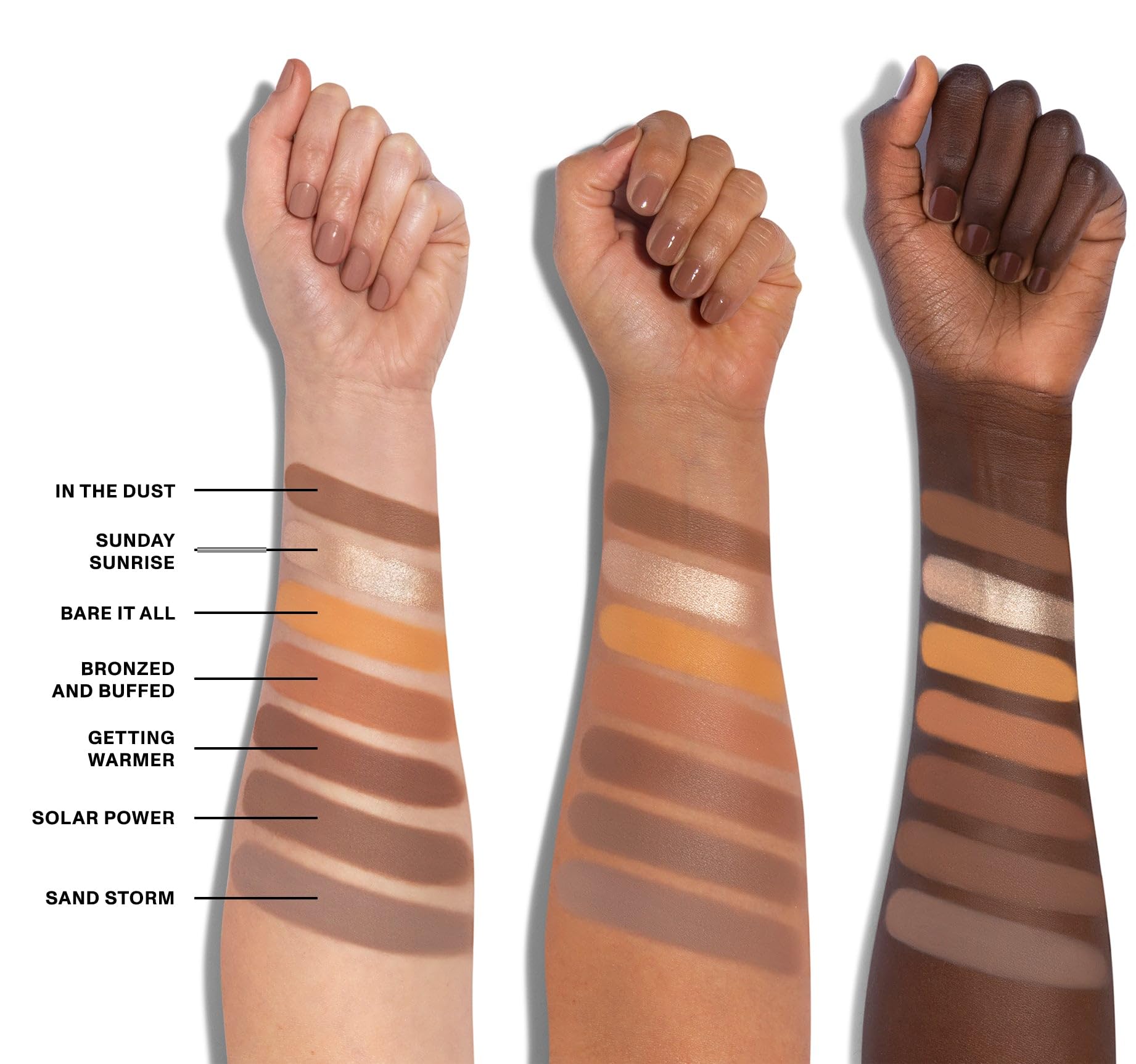 MORPHE 35U Desert Artistry palette bronze-tan ombre reflecting warm sunlit tones