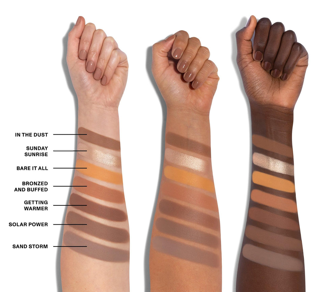 MORPHE 35U Desert Artistry palette bronze-tan ombre reflecting warm sunlit tones