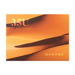 MORPHE 35U Desert Artistry palette swatches closeup showing deep metallics for evenings