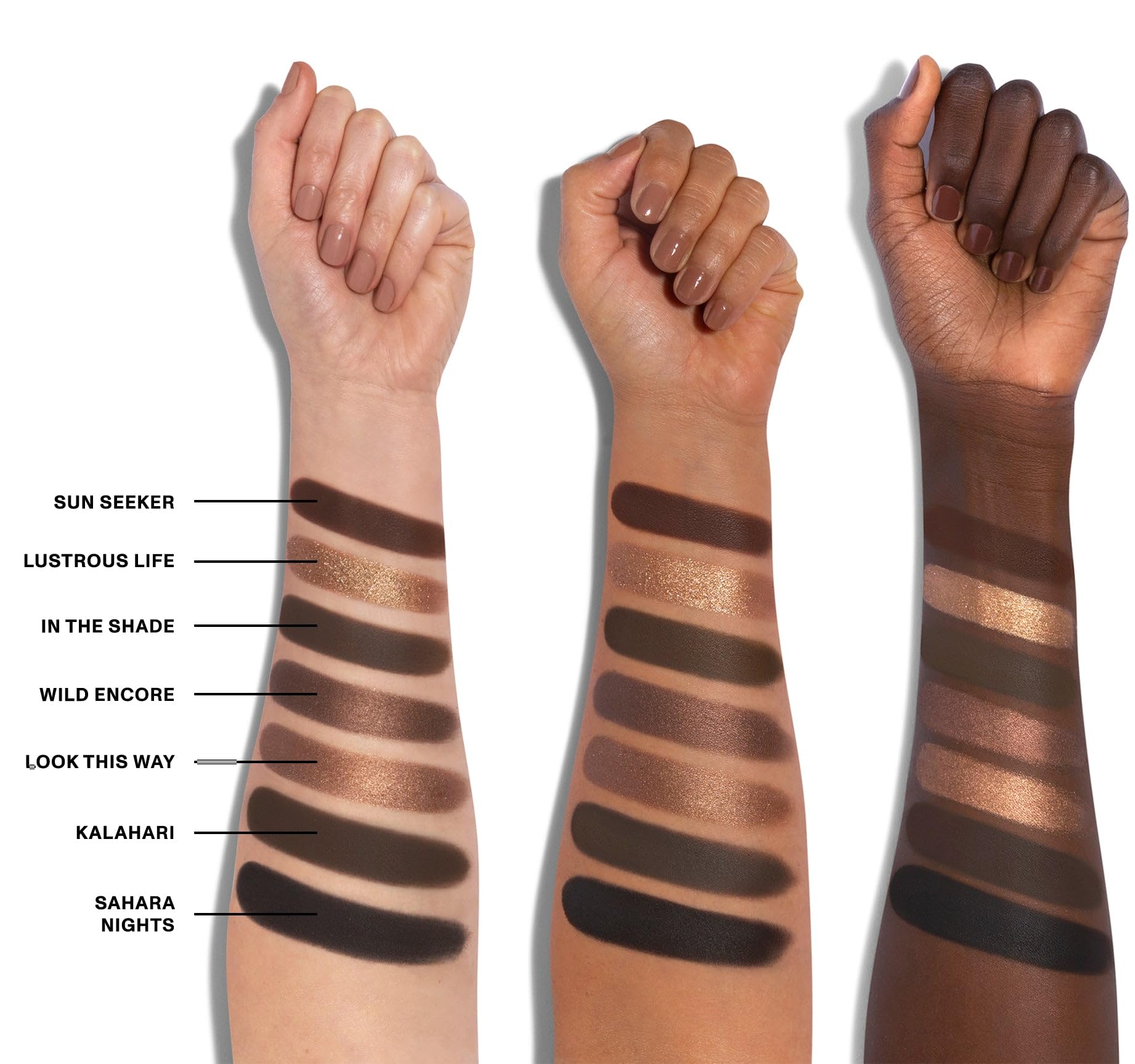 MORPHE 35U Desert Artistry palette swatches spread illustrating buildable color options