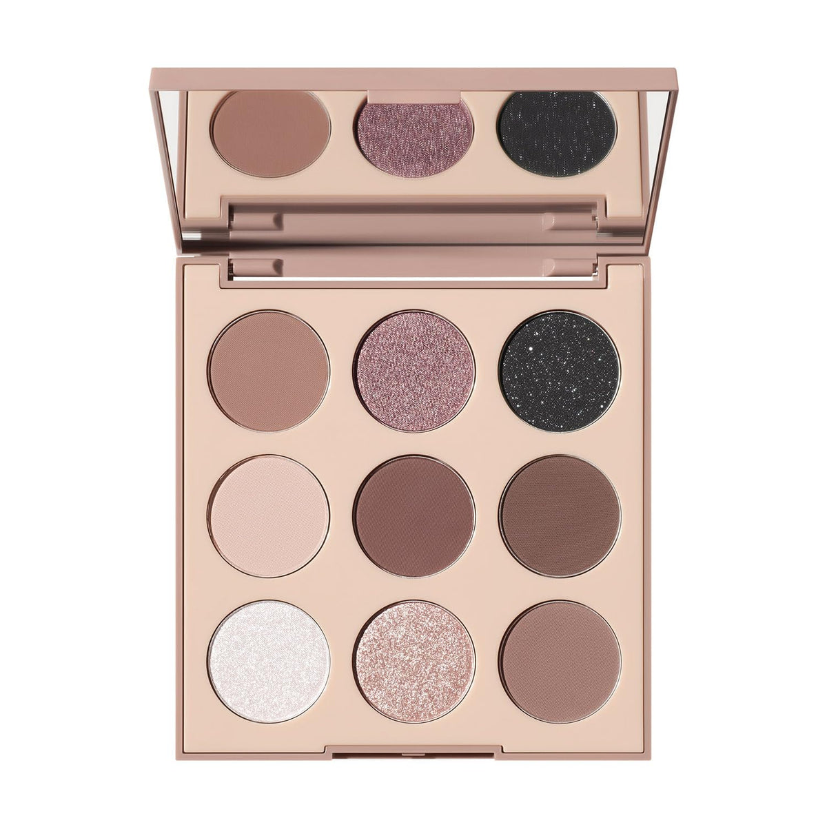 Morphe 9M Midnight Dune palette compact display showcases cool-toned shades for everyday elegance.