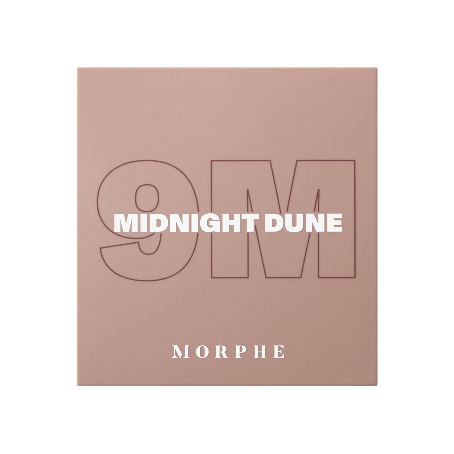 Morphe 9M Midnight Dune swatches closeup highlight rich matte and shimmer payoff.