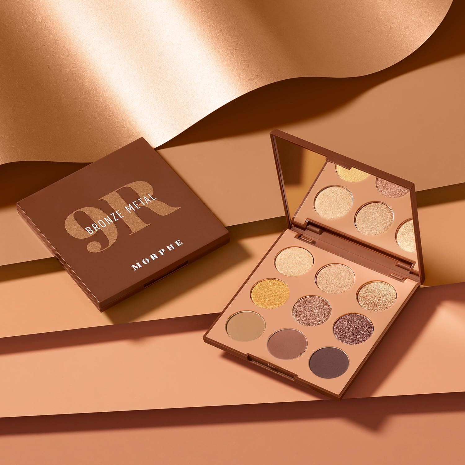 Morphe 9R Bronze Metal Artistry Palette ready-to-create studio looks with depth