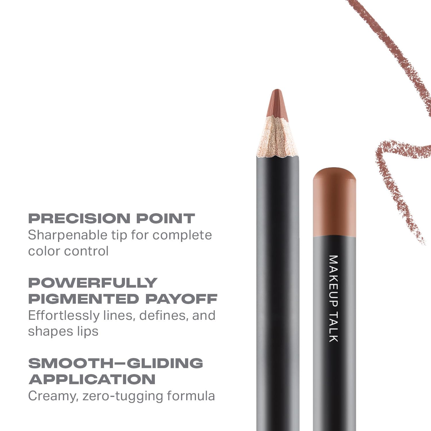 Morphe Color Pencil Bundle tip closeup demonstrates creamy, smooth color payoff.
