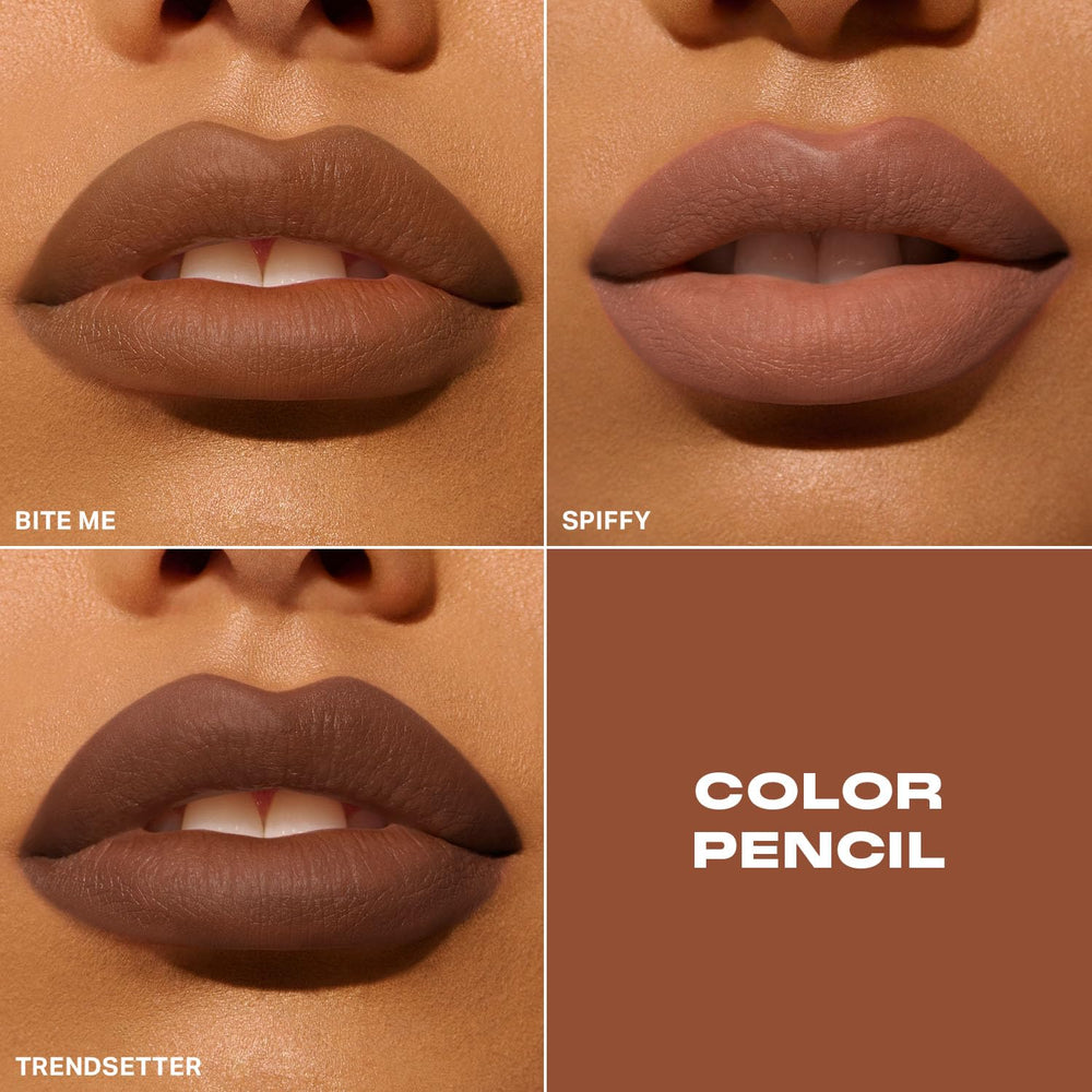 MORPHE Color Pencil lipline-define-apply closeup highlights buildable color for everyday shaping.
