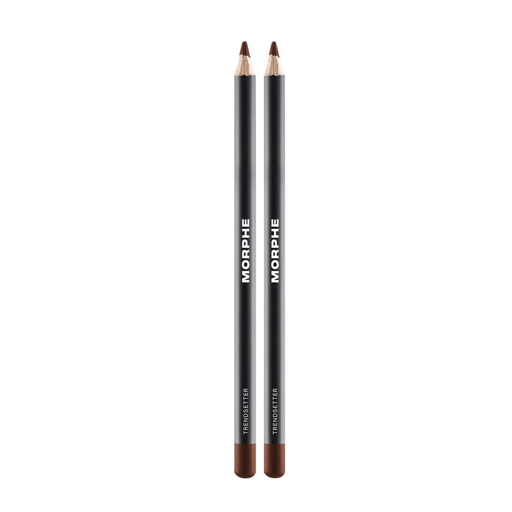 MORPHE Color Pencil Trendsetter swatch shows bold pigment for precise lip definition.
