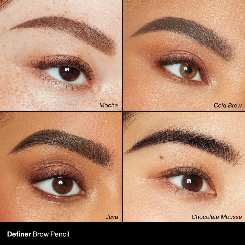 MORPHE Definer swatches cold brew shade on skin showing depth and tone.