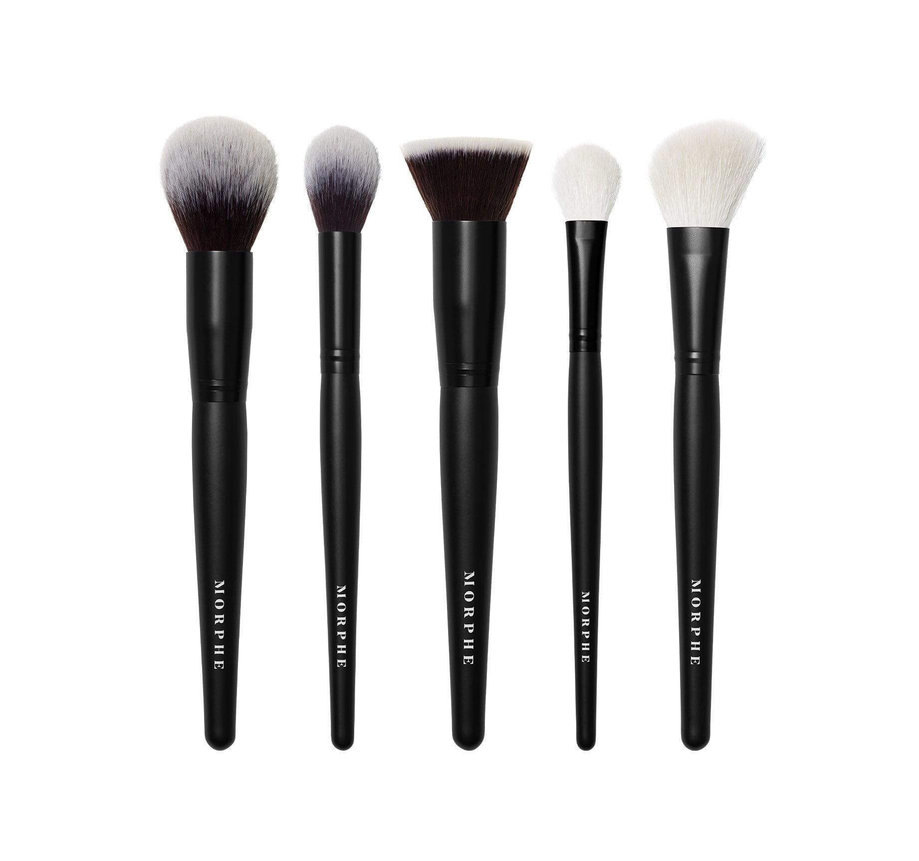 Morphe Face The Beat bristles closeup showing synthetic fibers for easy cleanup