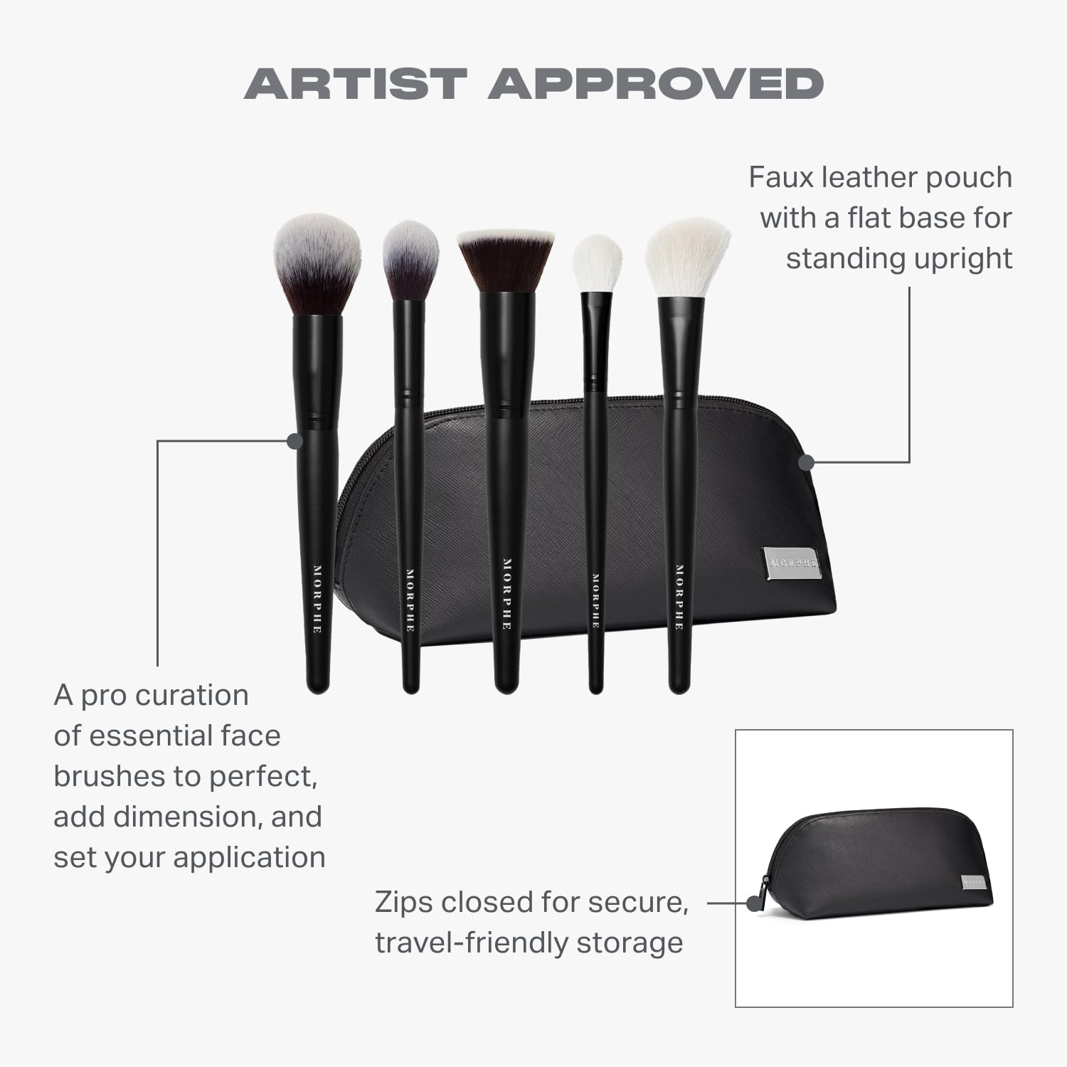 Morphe Face The Beat precision powder brush for a flawless finish