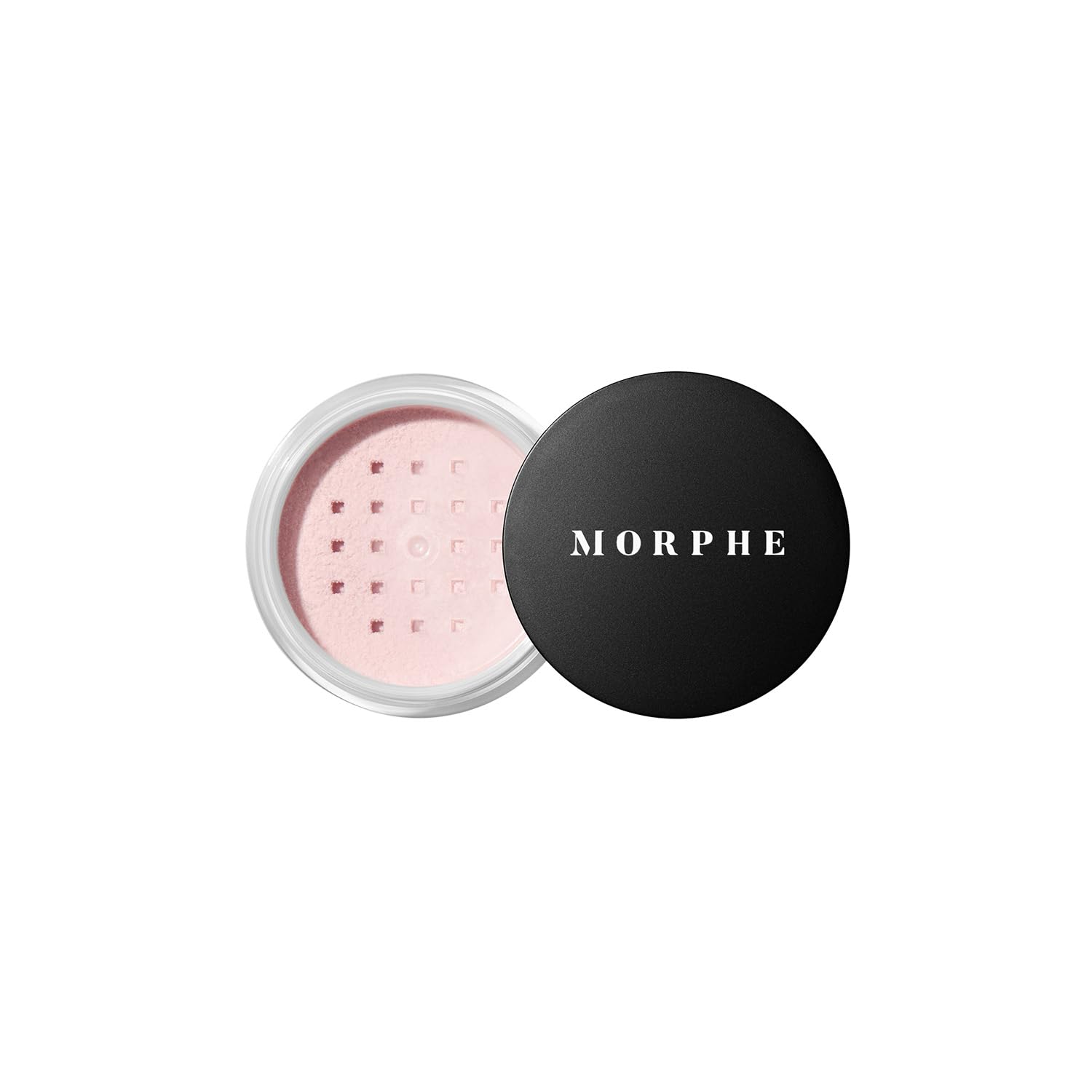 Morphe Mini Bake & Set powder tin front view for a matte, long-lasting finish.