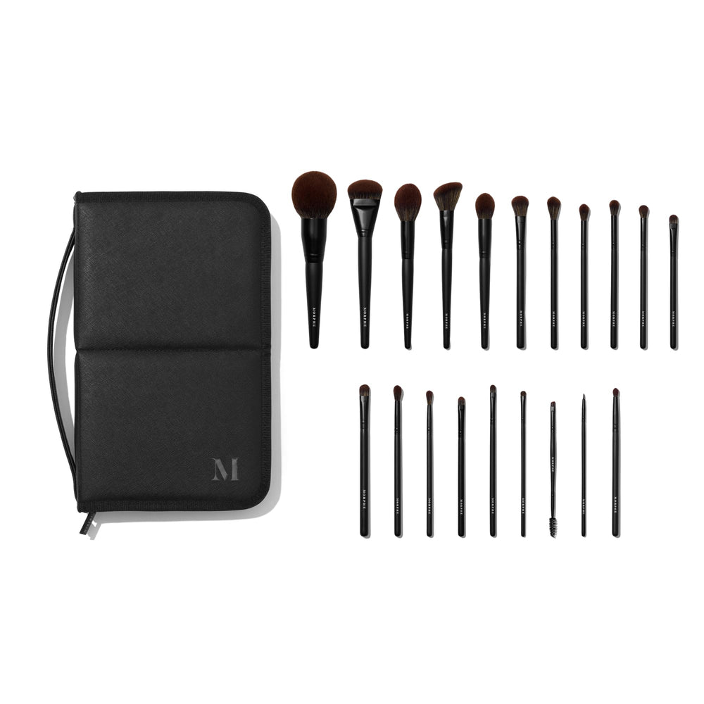 MORPHE MUA Life brush set in an open case for on-the-go artistry.