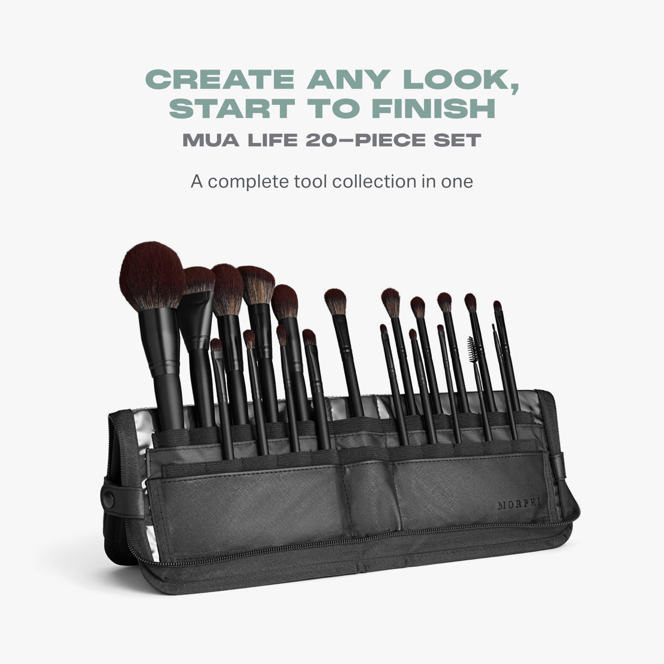 MORPHE MUA Life face brushes close-up for flawless blending.