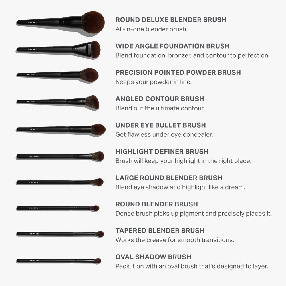 MORPHE MUA Life portfolio case standing for easy access.