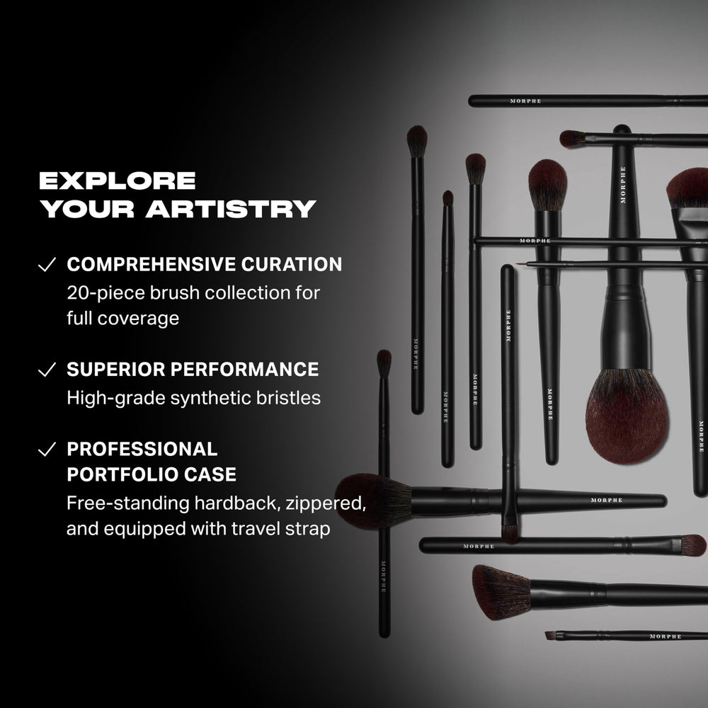 MORPHE MUA Life synthetic bristles detail for smooth application.