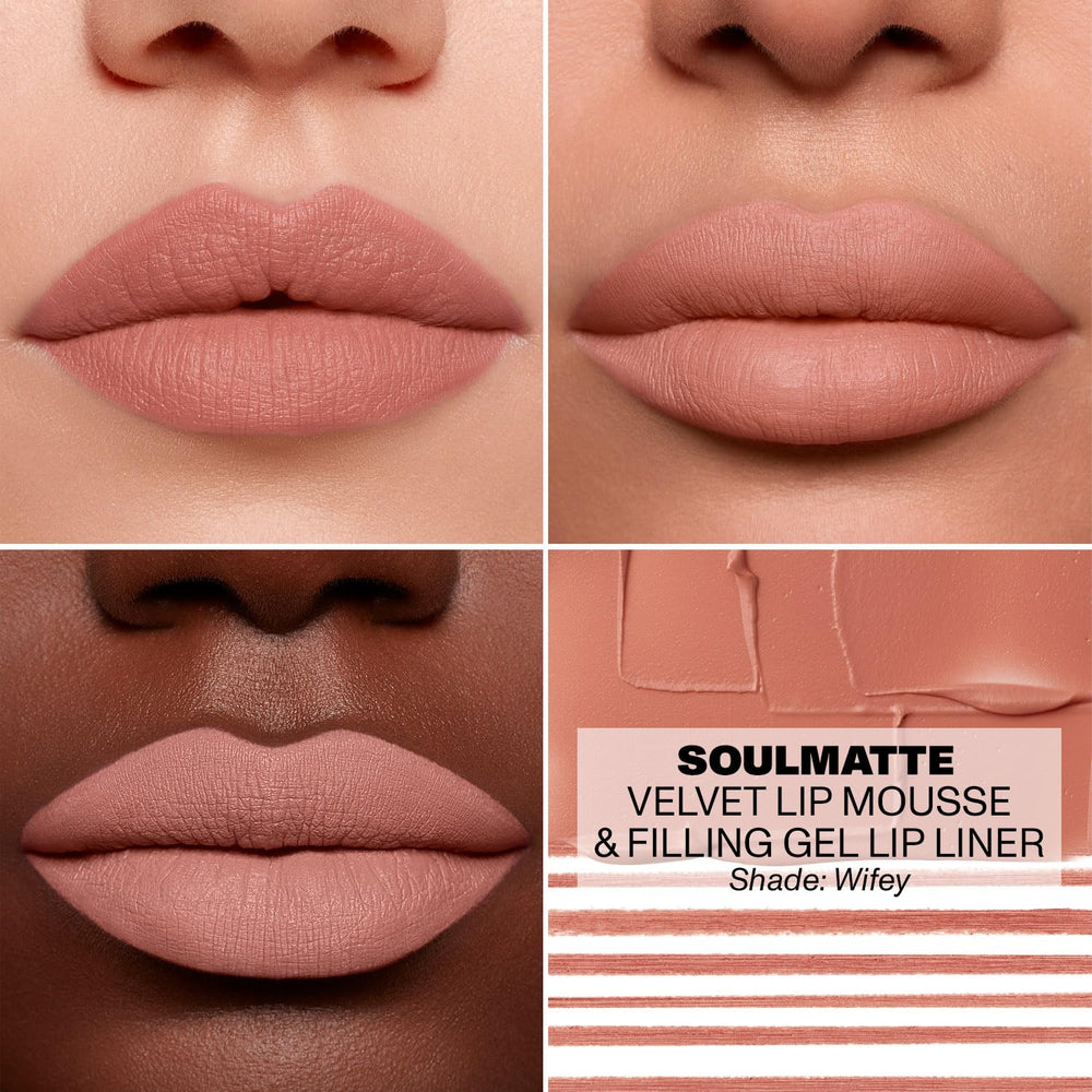 Morphe Soulmatte long-wear smudge-proof portrait shows stay-put color.