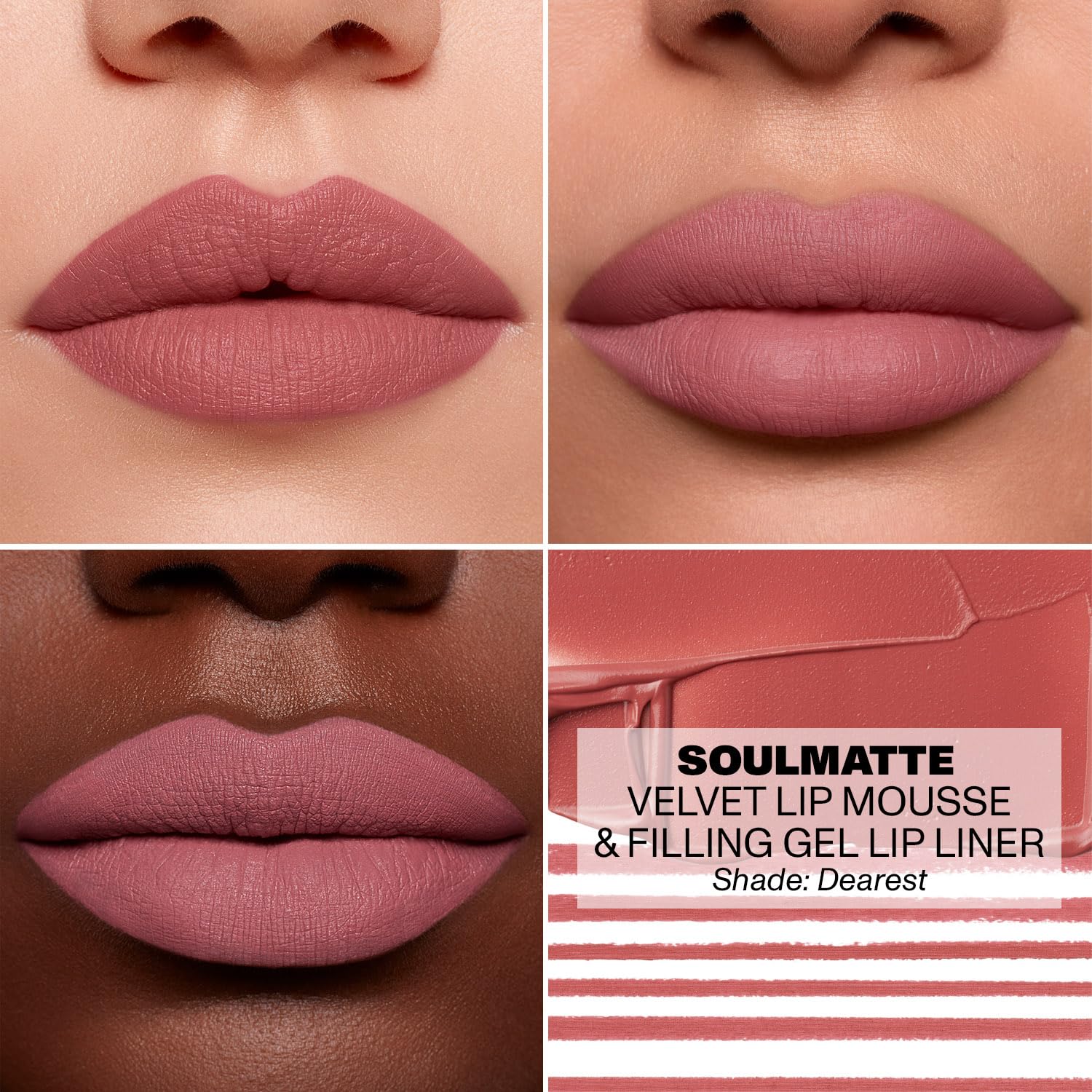 Morphe Soulmatte smudge-proof finish stays put for all-day wear.