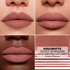 Morphe Soulmatte smudge-resistant finish stays put through meals.