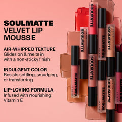 Morphe Soulmatte Vitamin E hydration shot demonstrates lip conditioning.