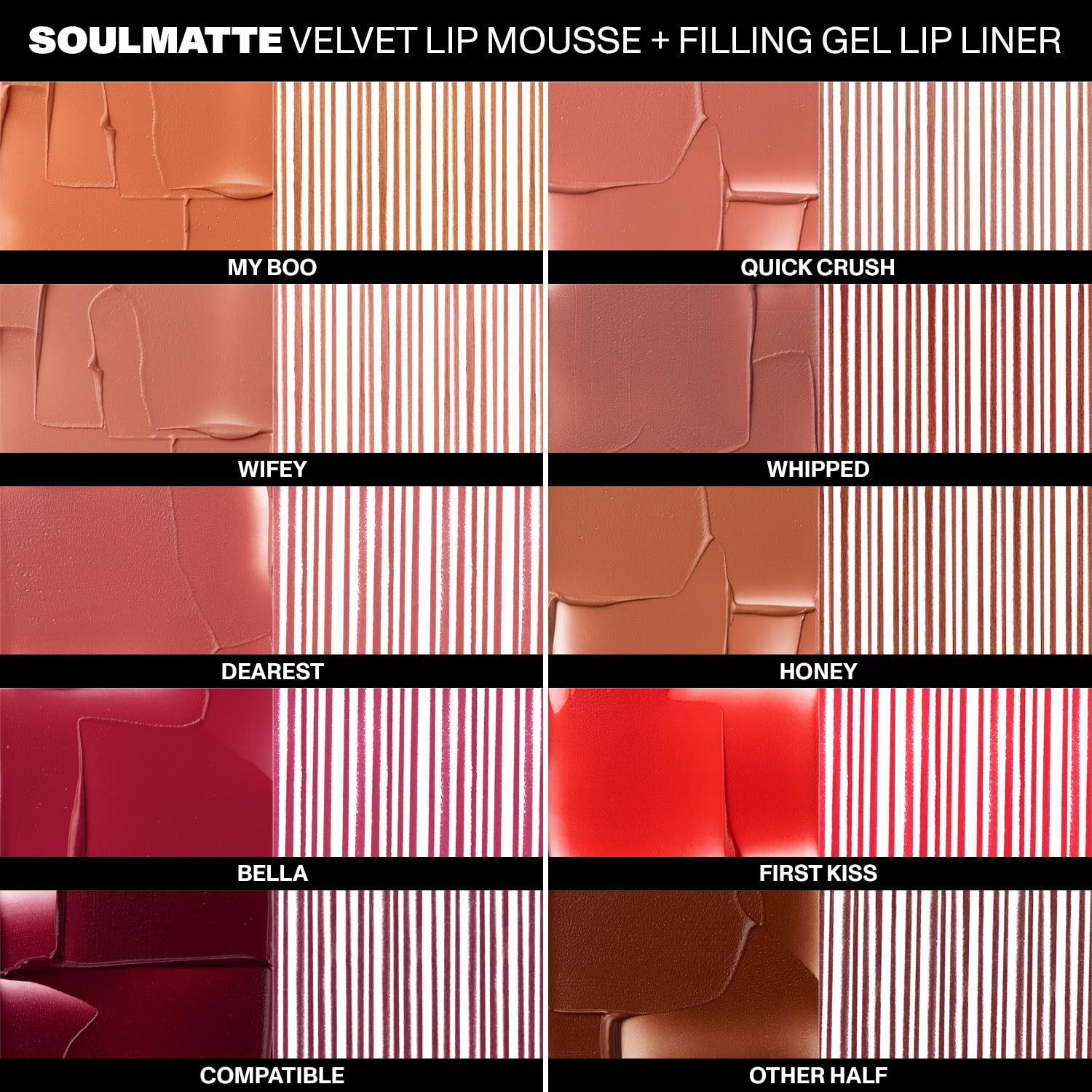 Morphe Soulmatte Wifey shade close-up reveals vivid payoff and soft-focus.
